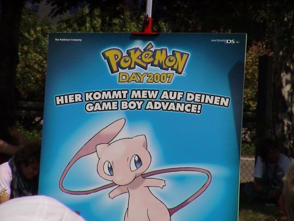 Plakat mit Mew (Pokemon Day 2007)